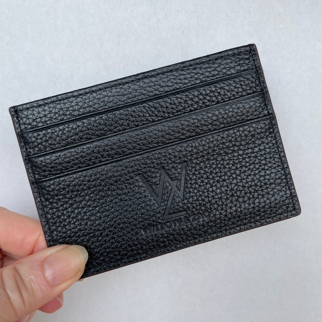 Willow & Zac Faith leather card holder Black