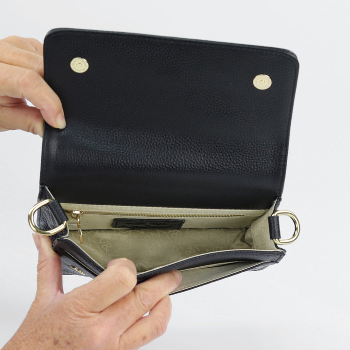 Willow & Zac Lily leather crossbody shoulder bag nude