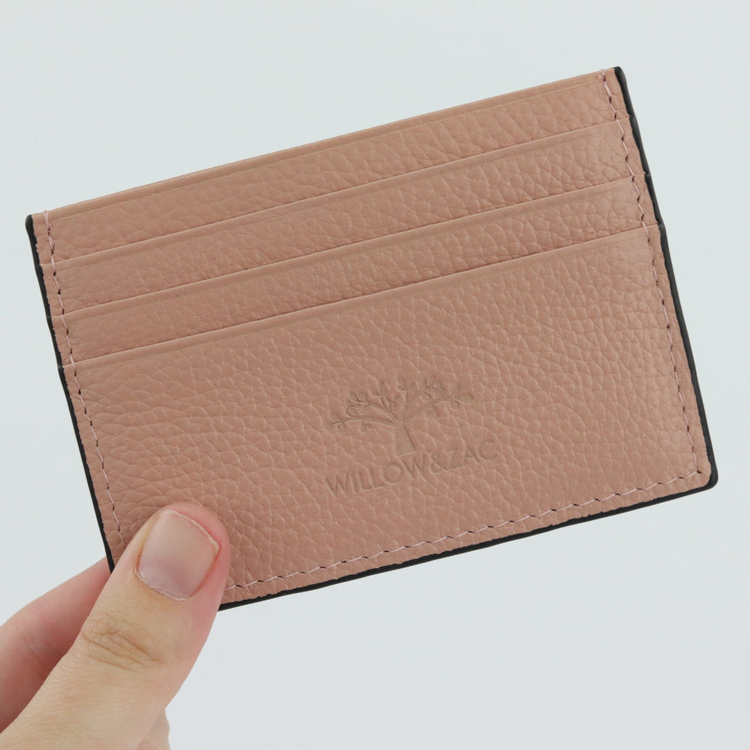Willow & Zac Faith leather card holder Musk