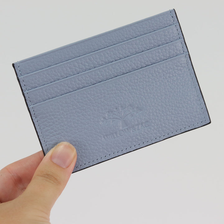 Willow & Zac Faith leather card holder Navy