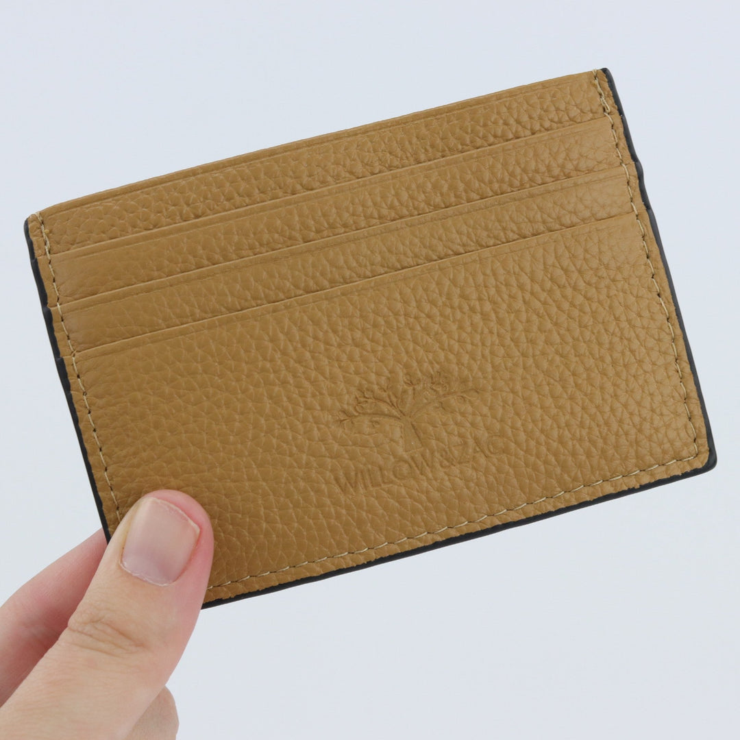 Willow & Zac Faith leather card holder Emerald