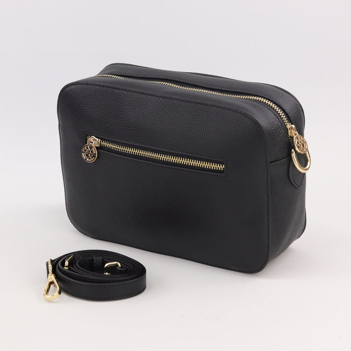 Willow & Zac Freida leather crossbody bag black