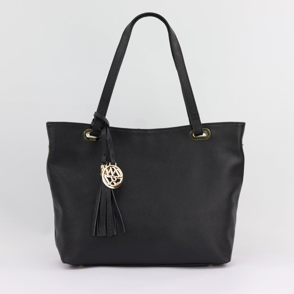 Willow & Zac Kiera leather tote black