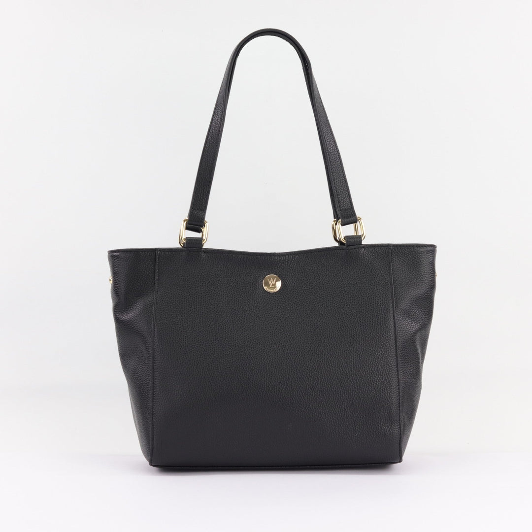 Willow & Zac Reanna leather tote black leather