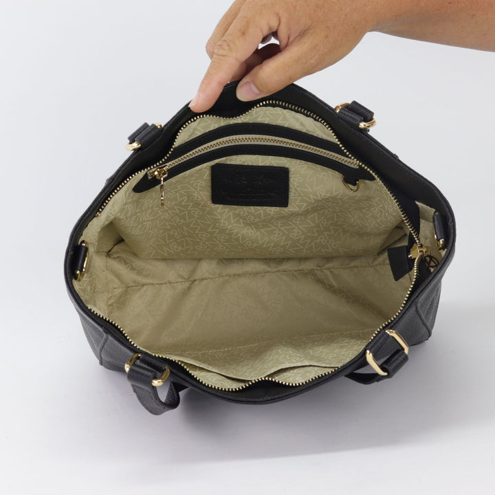 Willow & Zac Reanna leather tote black leather