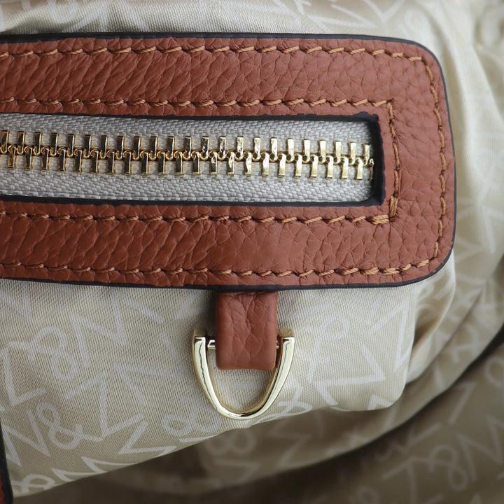 Ivy Pebbled Leather Crossbody Messenger Bag - Spice