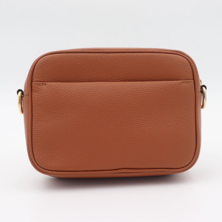 Willow &amp; Zac Bree Pebbled Leather Camera Crossbody Bag - Spice