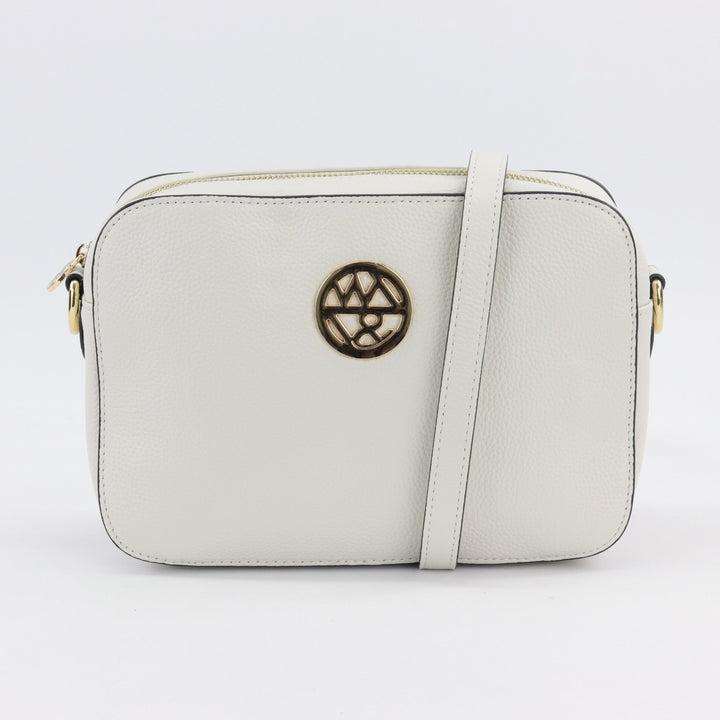 Willow & Zac Freida leather crossbody bag white