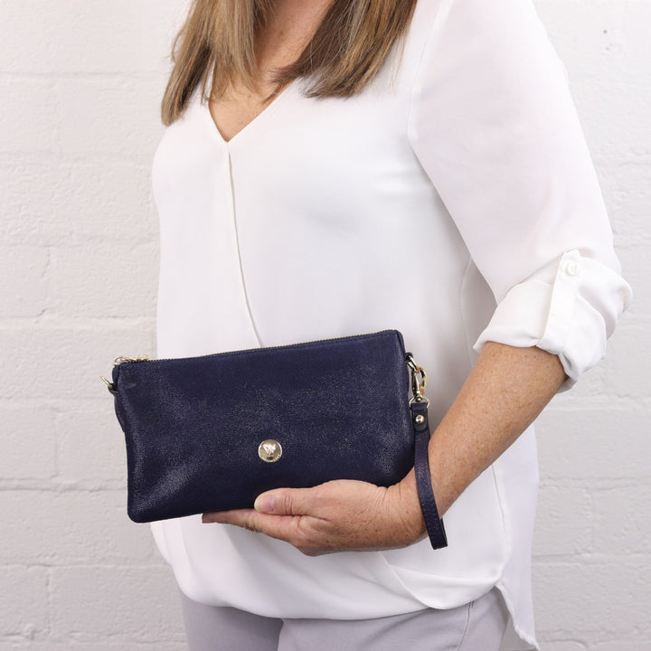 Willow & Zac Gracie crossbody clutch navy cosmos #colour_navy-cosmos