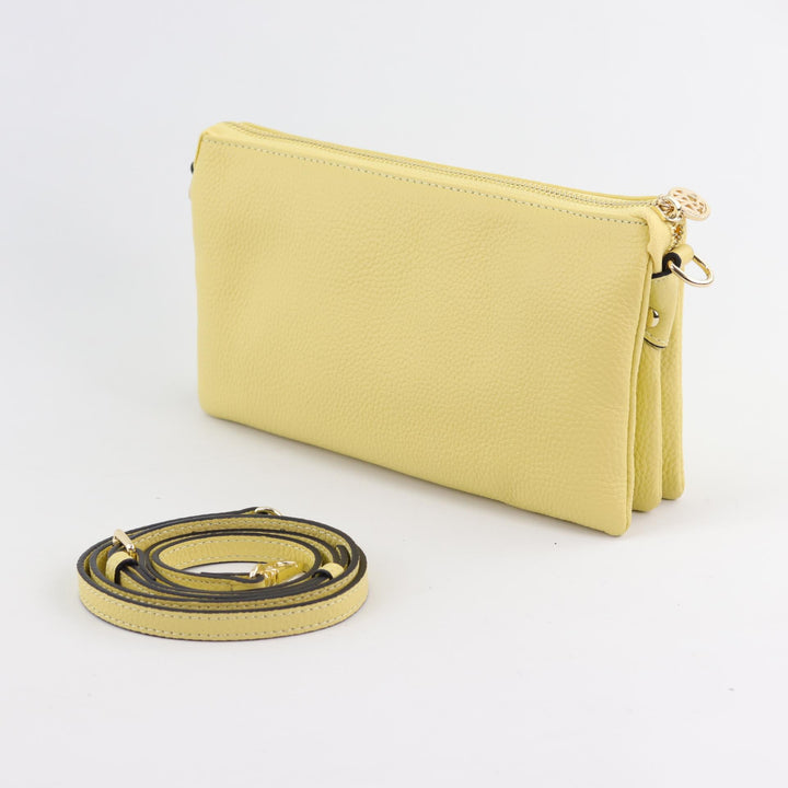 Willow & Zac Gracie crossbody clutch butter yellow #colour_butter-yellow