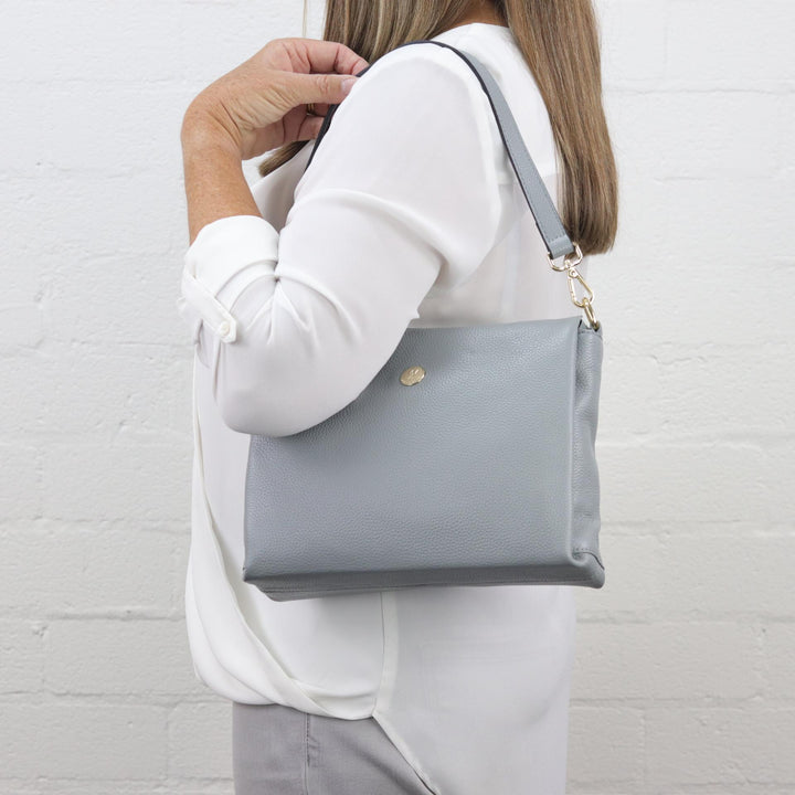 Willow & Zac Nina leather shoulder bag black