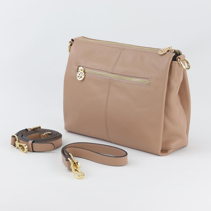 Willow & Zac Nina leather shoulder bag fawn