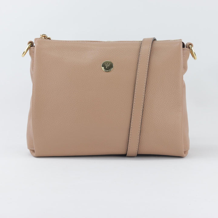 Willow & Zac Nina leather shoulder bag fawn