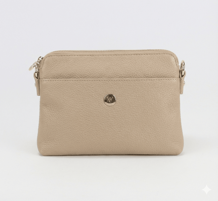 Willow & Zac Trisha leather crossbody Nude