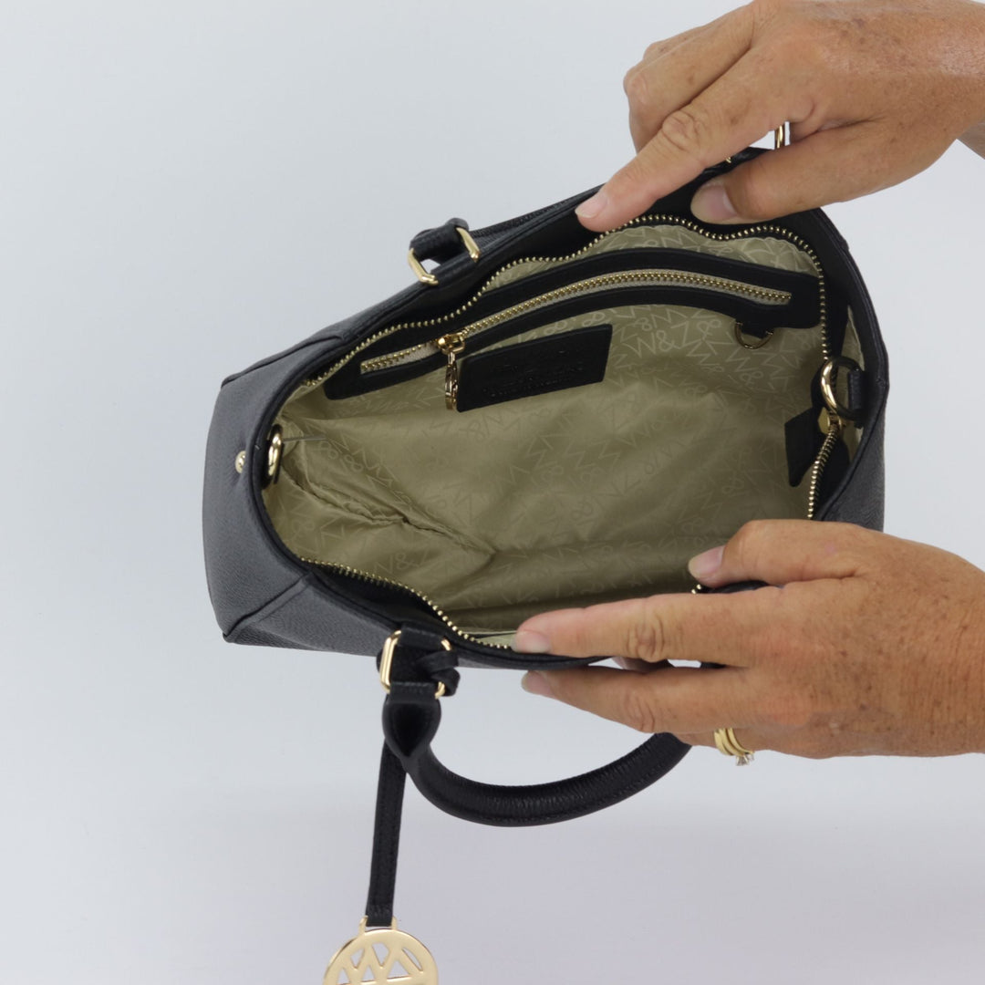 Willow & Zac Anika leather handbag DISCONTINUED black