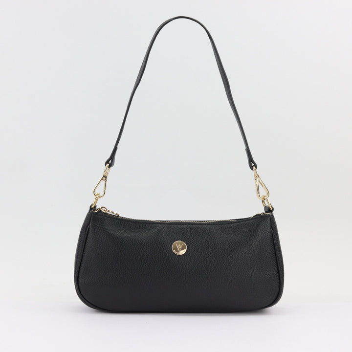 Willow & Zac Bronte leather shoulder bag DISCONTINUED black