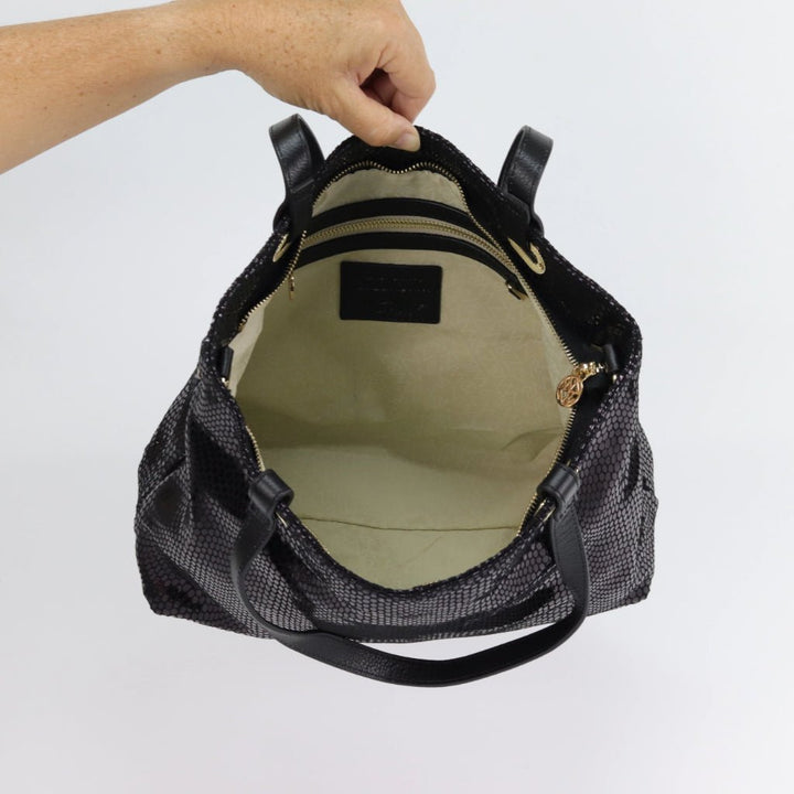Willow & Zac Kiera leather tote black