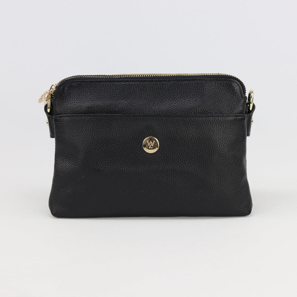 Willow & Zac Trisha leather crossbody black #colour_black