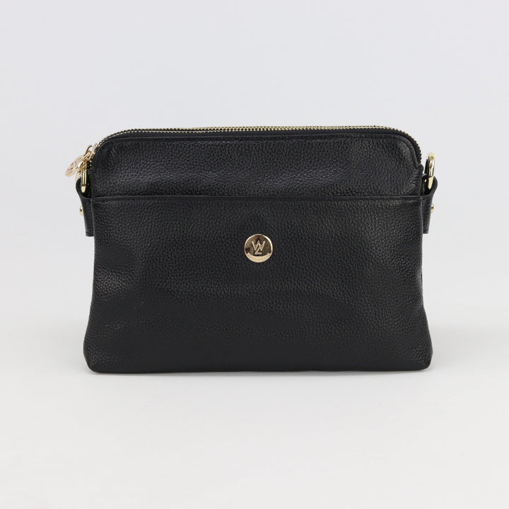 Willow & Zac Trisha leather crossbody black #colour_black